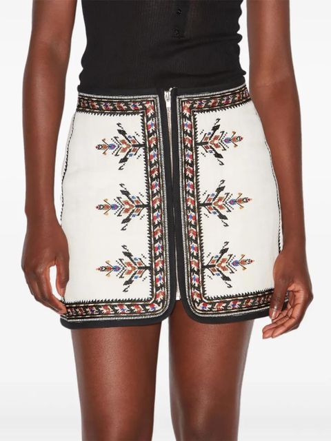 MARANT ÉTOILE Zeria mini skirt - White