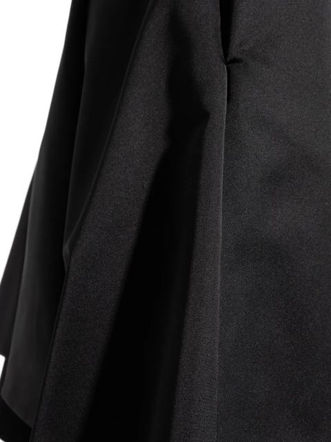 Alexander McQueen satin A-line skirt - Black