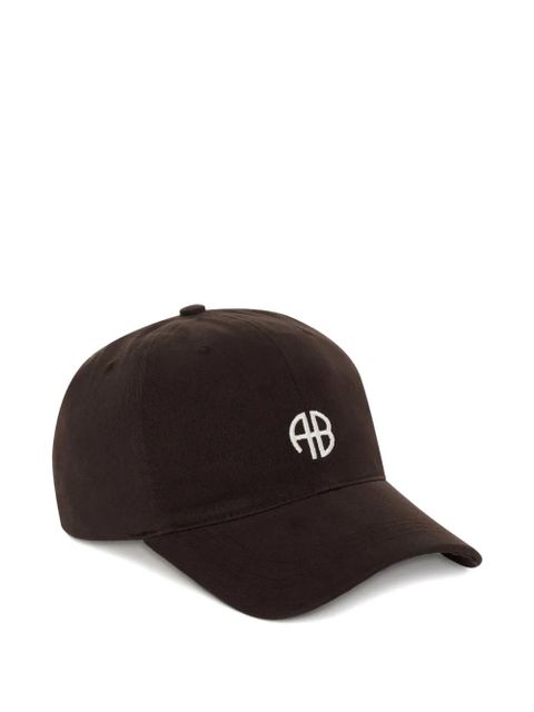 ANINE BING logo-embroidered Jeremy baseball cap - Brown - zdjęcie produktu nr 2
