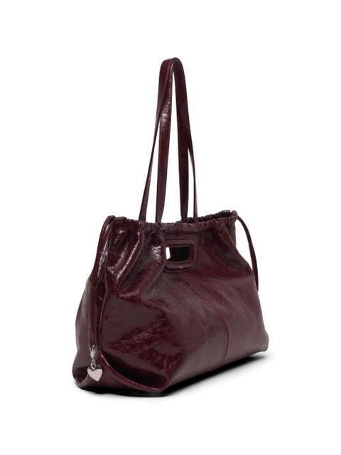 Maje M Tote leather tote bag - Red