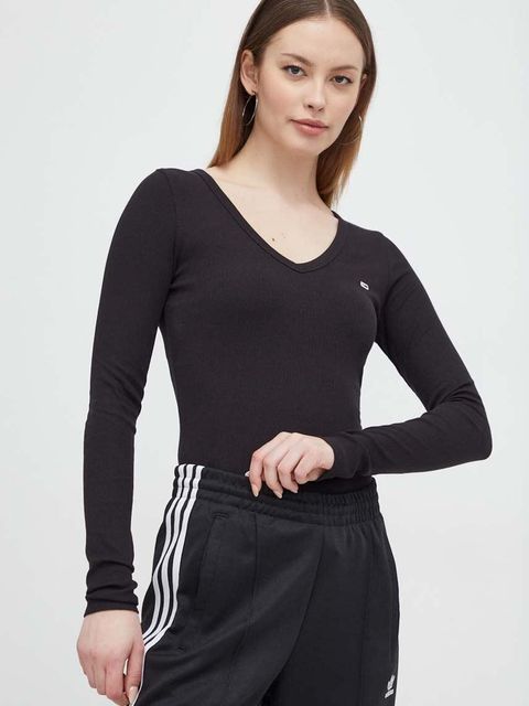 Tommy Jeans longsleeve damski kolor czarny DW0DW17990 - zdjęcie produktu nr 1