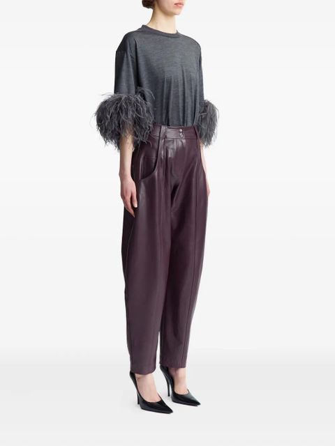 16Arlington Alcea leather trousers - Red