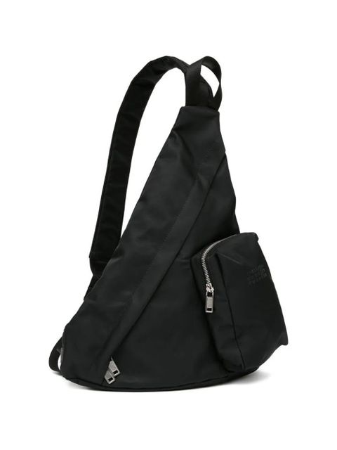 MM6 Maison Margiela asymmetric zip cross body bag - Black - zdjęcie produktu nr 2