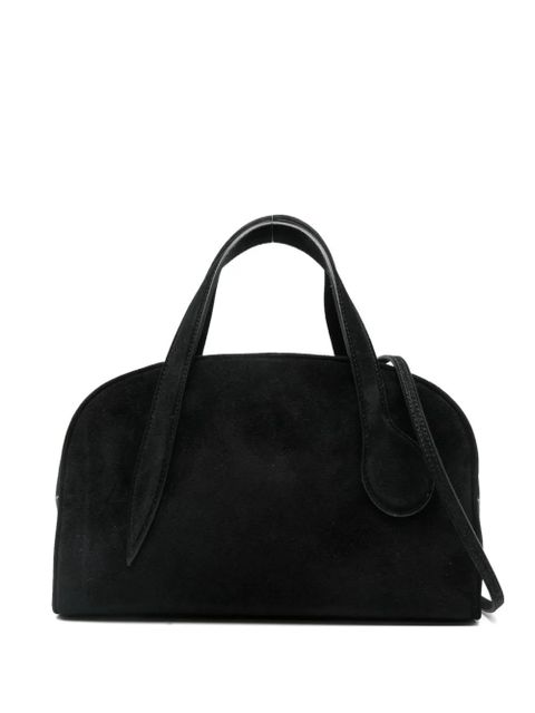 Liffner mini suede satchel bag - Black - zdjęcie produktu nr 1