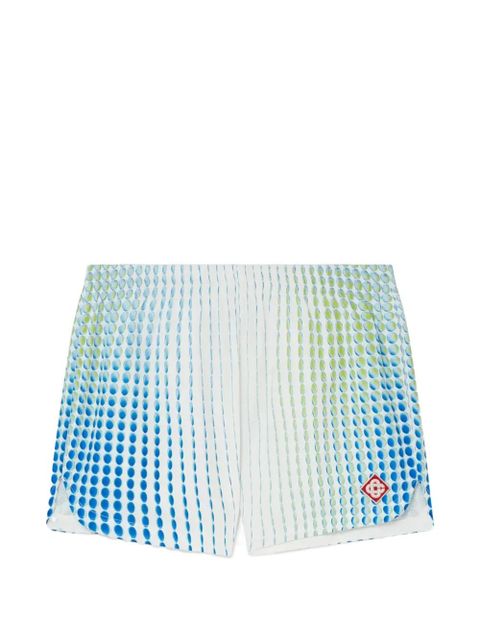 Casablanca printed logo shorts - White - zdjęcie produktu nr 1