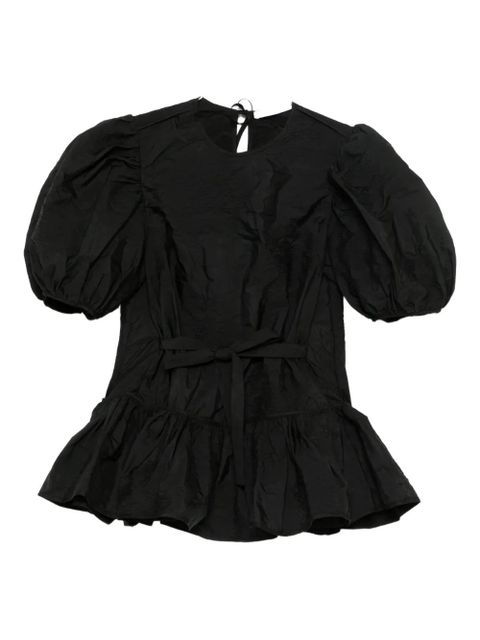 Cecilie Bahnsen puff-sleeve blouse - Black