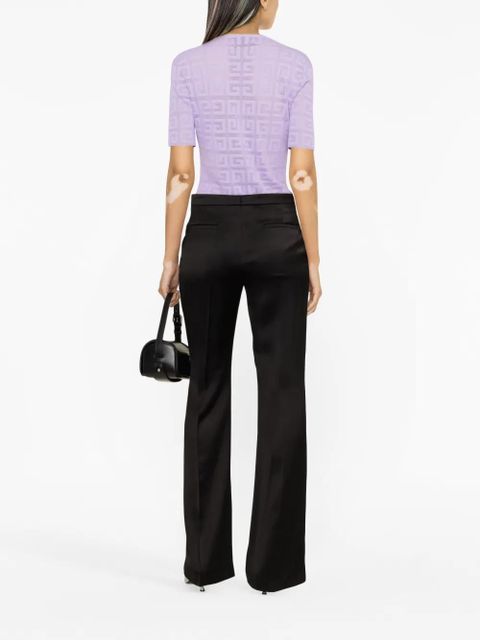 Givenchy flared cotton trousers - Black