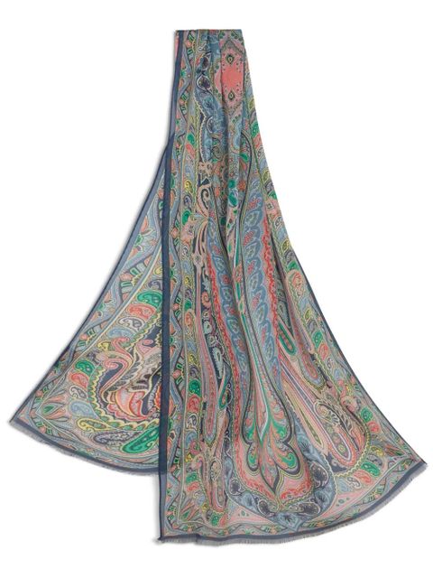 ETRO silk scarf - Blue - zdjęcie produktu nr 1