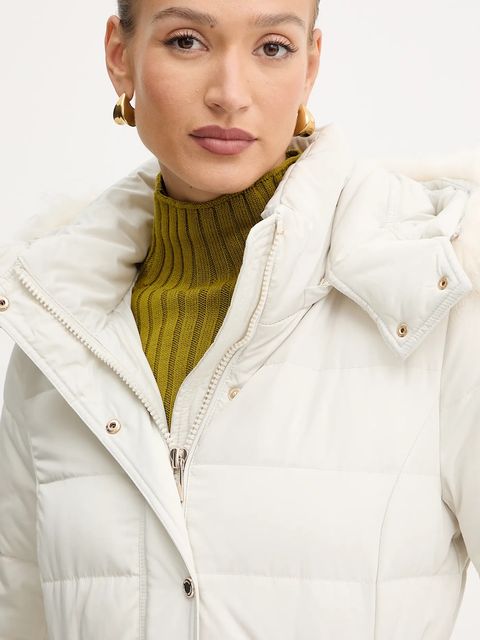 Morgan kurtka puchowa kolor beżowy zimowa GSARI