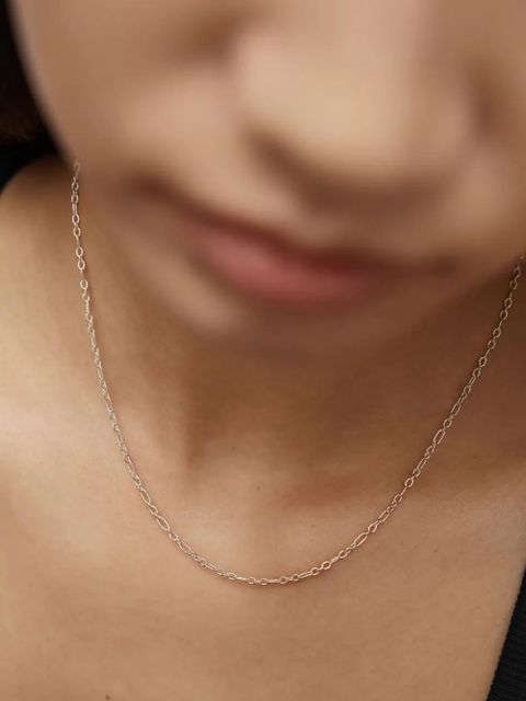 Monica Vinader textured-chain necklace - Silver - zdjęcie produktu nr 2