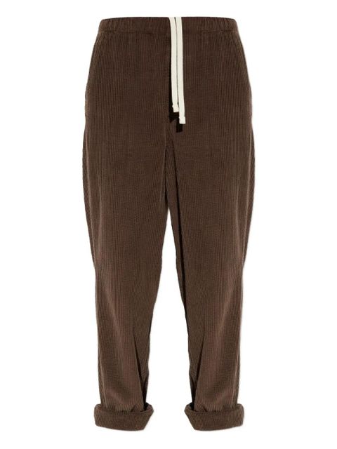 American Vintage corduroy drawstring trousers - Brown - zdjęcie produktu nr 1