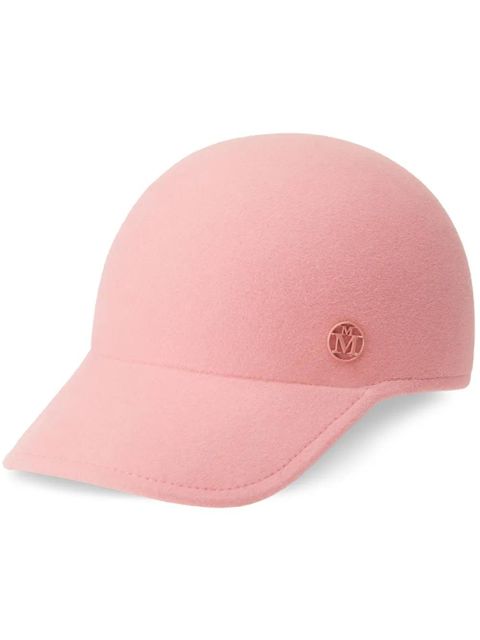 Maison Michel Tiger appliqué-logo baseball cap - Pink - zdjęcie produktu nr 1