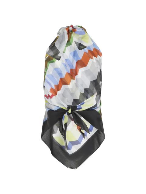 Missoni geometric-print halterneck top - Multicolour - zdjęcie produktu nr 2