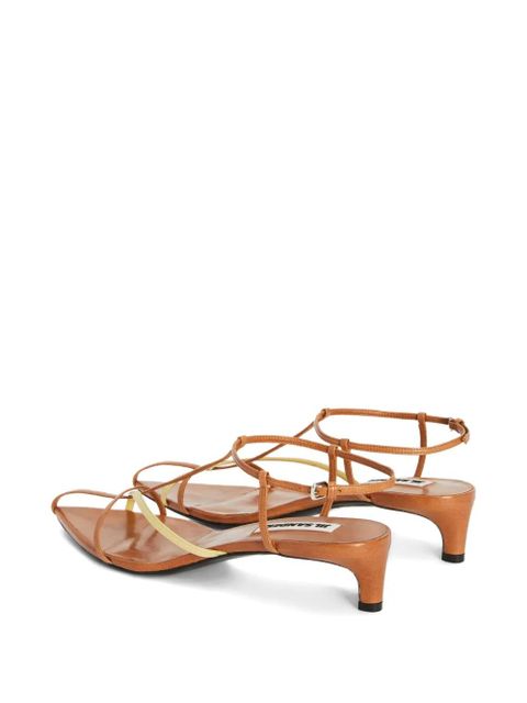 Jil Sander Cage low-heel sandals - Brown