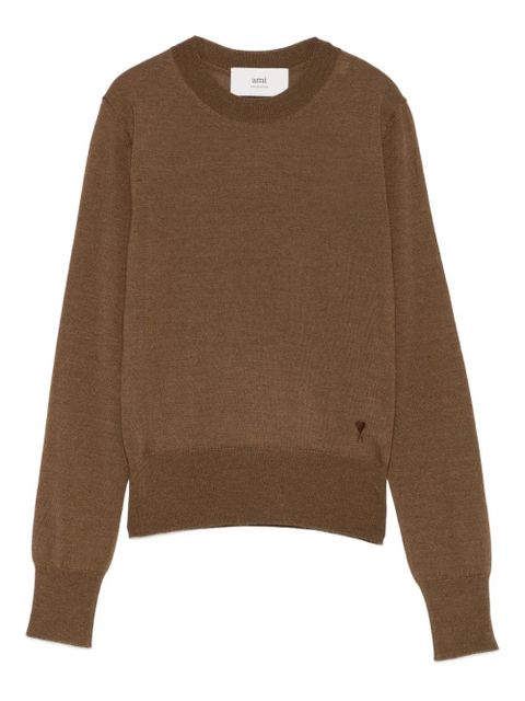 AMI Paris Ami De Coeur sweater - Brown - zdjęcie produktu nr 1