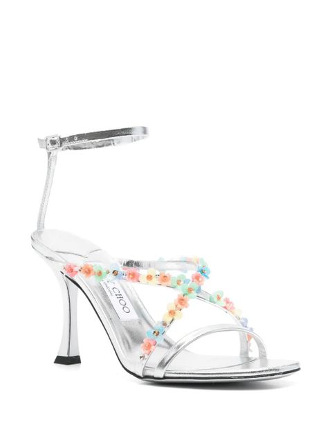 Jimmy Choo 100mm Blanche sandals - Silver - zdjęcie produktu nr 2