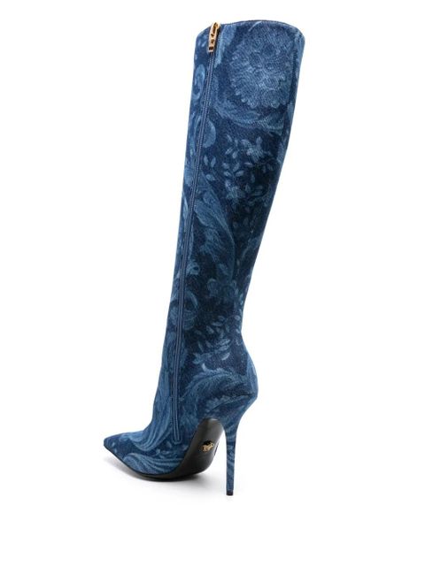 Versace Barocco Medusa '95 120mm boots - Blue