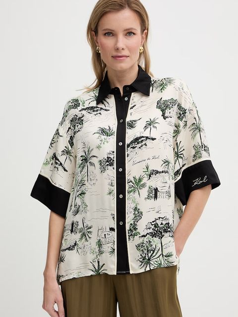 Karl Lagerfeld koszula damska z wiskozy - zdjęcie produktu nr 1