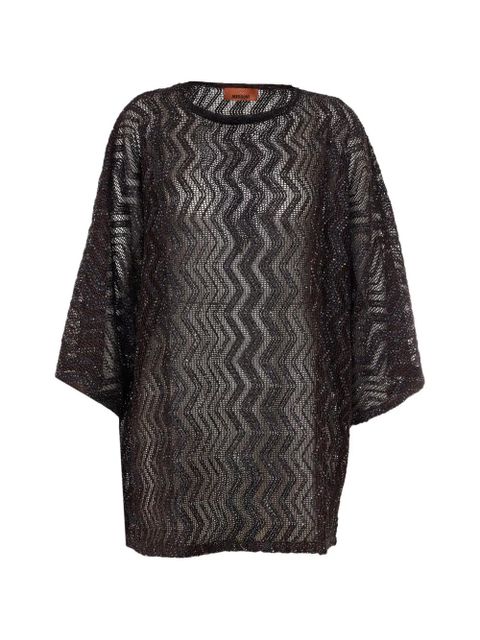 Missoni sequin knitted kaftan - Black - zdjęcie produktu nr 1