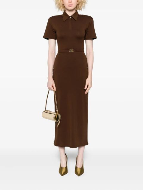 Rowen Rose short sleeve midi dress - Brown - zdjęcie produktu nr 2