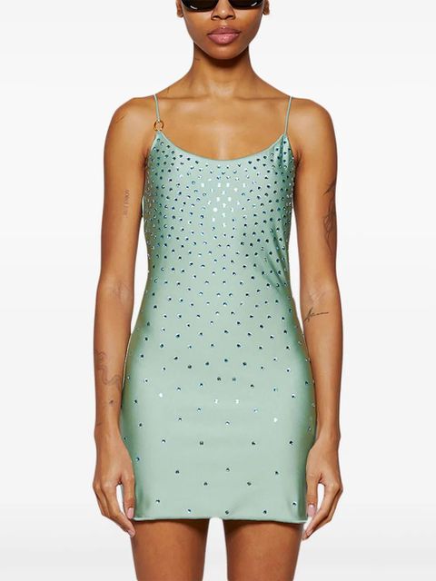 Oséree gem-embellished mini dress - Green