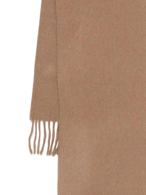 Max Mara fringed wool scarf - Brown