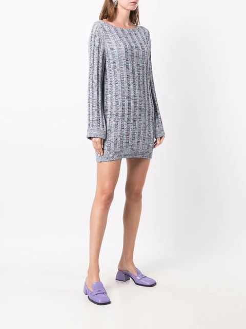 Missoni knitted mini dress - Blue