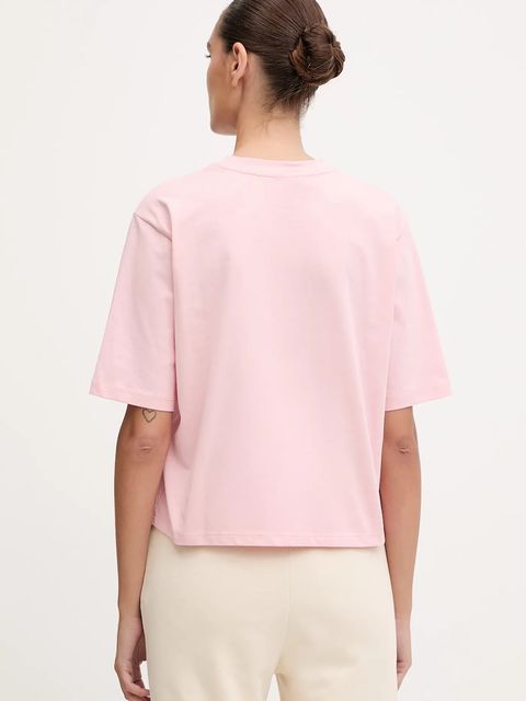 Guess t-shirt bawełniany AURLIE damski kolor różowy V4YI06 I3Z14