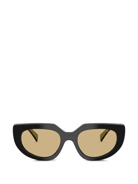 Prada Eyewear oval-frame sunglasses - Black - zdjęcie produktu nr 1