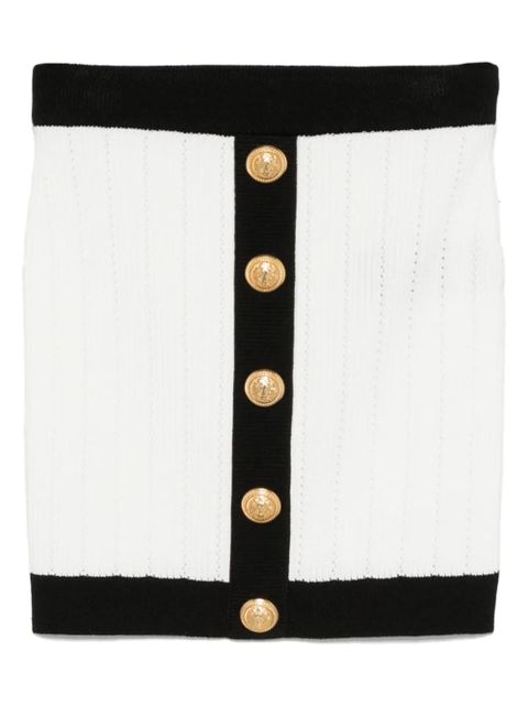 Balmain knitted mini skirt - White - zdjęcie produktu nr 1
