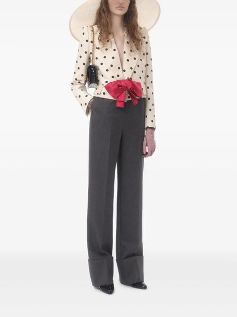 Valentino Garavani virgin wool trousers - Grey