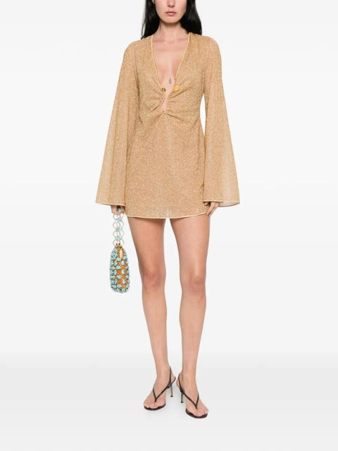 Oséree stone-embellishment mini dress - Neutrals - zdjęcie produktu nr 2