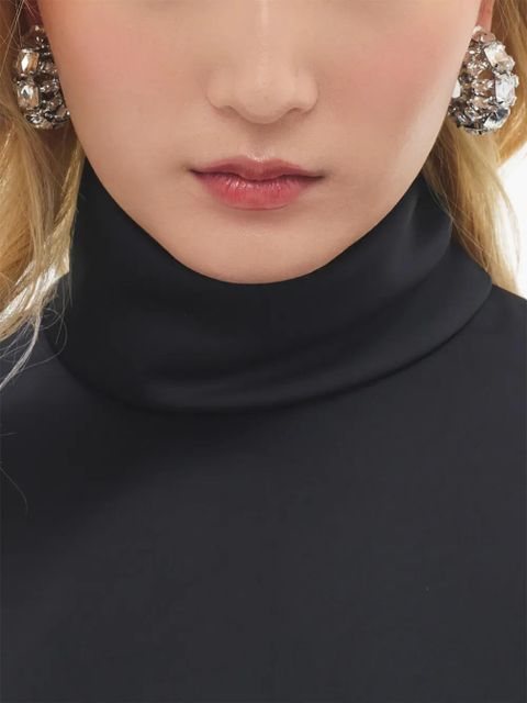 AREA small crystal hoops earrings - Silver - zdjęcie produktu nr 2