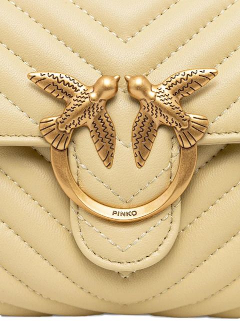 PINKO Love Lady Puff tote bag - Yellow