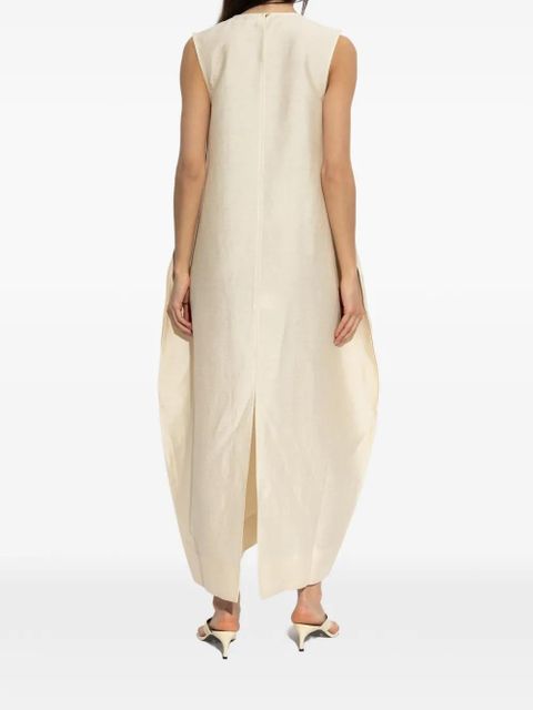 Róhe puffball sleeveless maxi dress - Neutrals