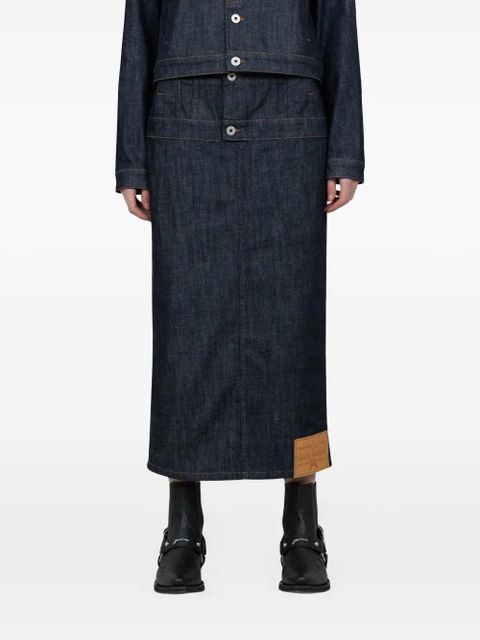 Jean Paul Gaultier upside-down denim skirt - BLUE - zdjęcie produktu nr 1