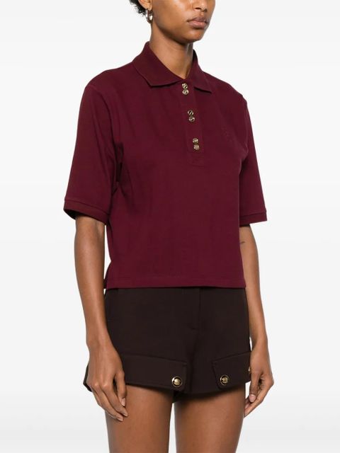 SANDRO logol-embroidered polo shirt