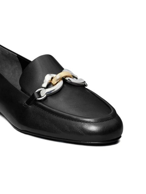 Tory Burch chain-link embellishment loafers - Black