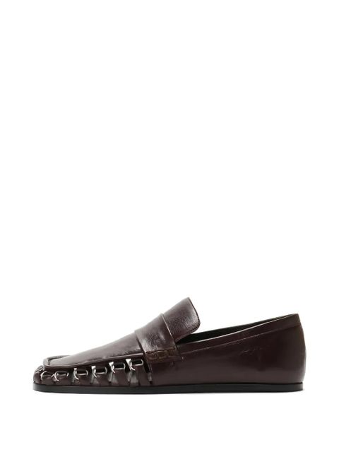 Jil Sander square.-toe loafers - Brown - zdjęcie produktu nr 1