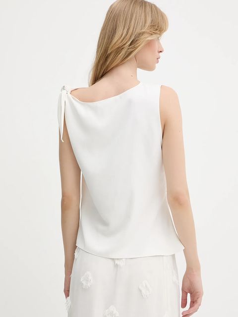 Samsoe Samsoe bluzka SAALBERO damska kolor beżowy gładka F25200101