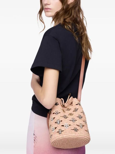 Rabanne medium crochet 1969 disc bucket bag - Pink - zdjęcie produktu nr 2