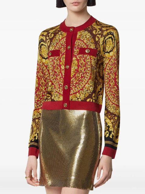Versace Barocco cardigan - Red