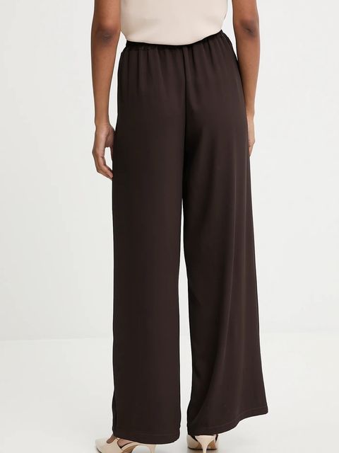 Answear.LAB spodnie damskie kolor brązowy szerokie high waist
