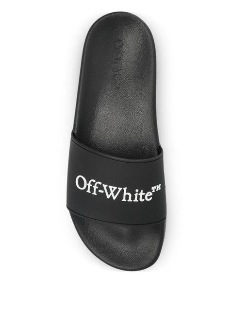 Off-White logo slides - Black