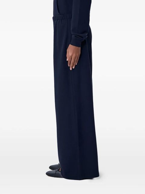 The Row elasticated wide-leg palazzo pants - Blue
