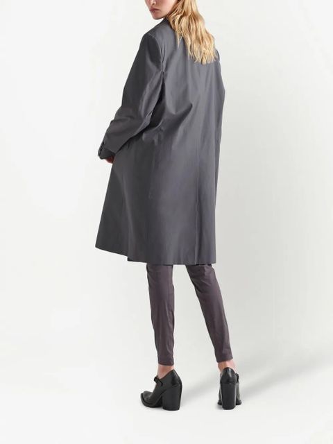 Prada single-breasted cotton coat - Grey