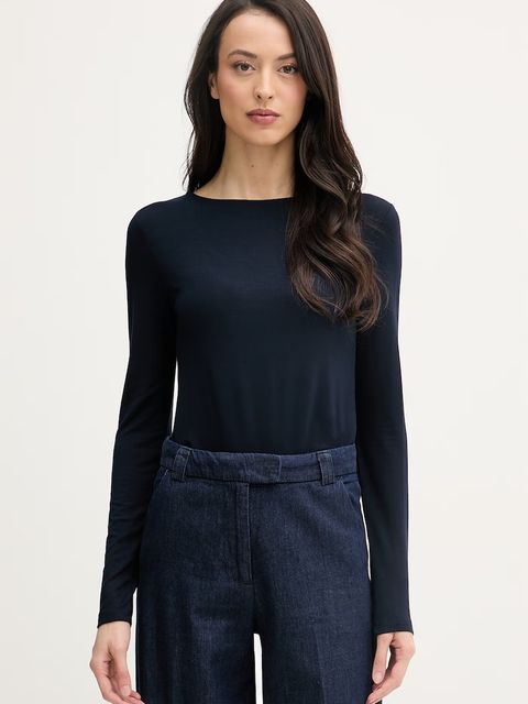 United Colors of Benetton longsleeve damski z wiskozy - zdjęcie produktu nr 2