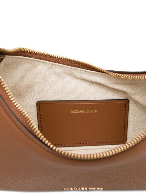 Michael Kors Nolita Medium Pebbled Leather Chain Pochette - Brown