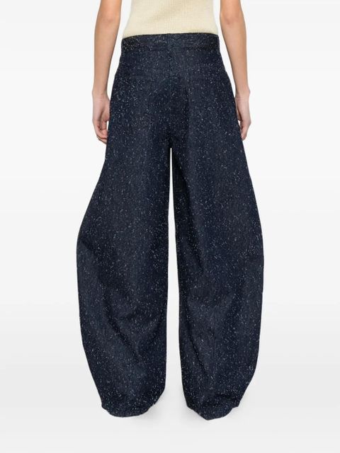 Jacquemus speckled denim jeans - Blue