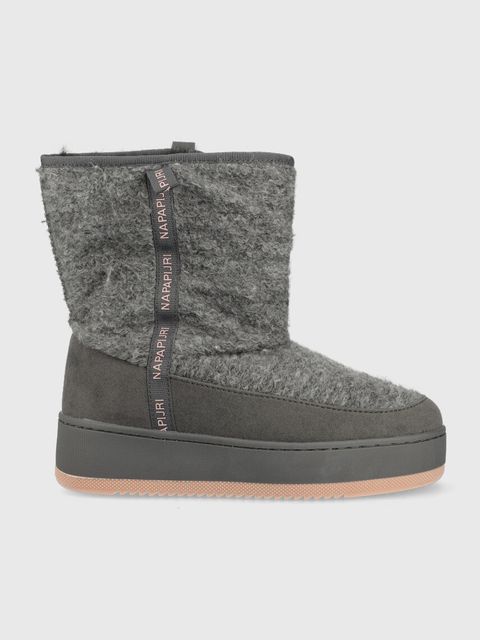 Napapijri śniegowce River damskie kolor szary - zdjęcie produktu nr 1